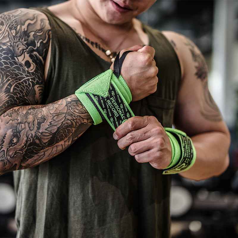 Wristband Male Fitness Training Bench Press Boost Weightlifting Professional Powerlifting Bodybuilding Anti-Sprain Wrist Guard
